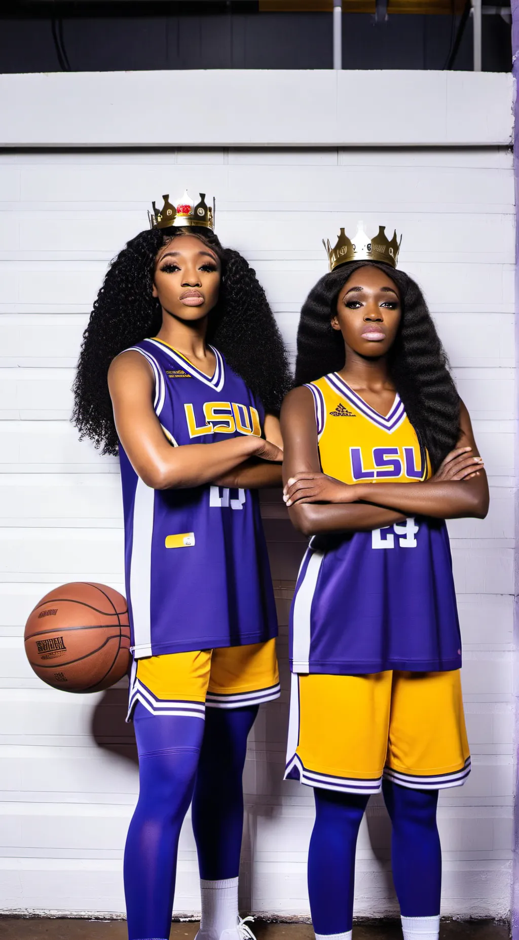 ai character: basketball girls background