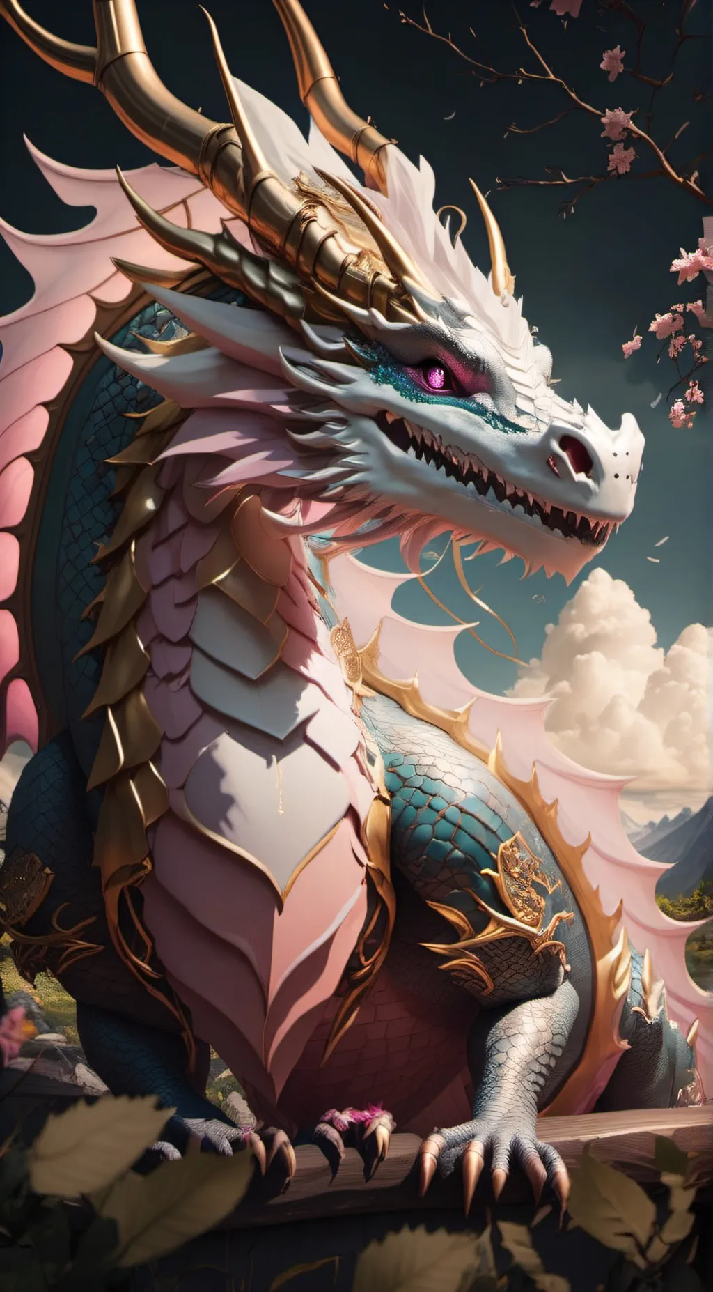 ai character: island of dragons background
