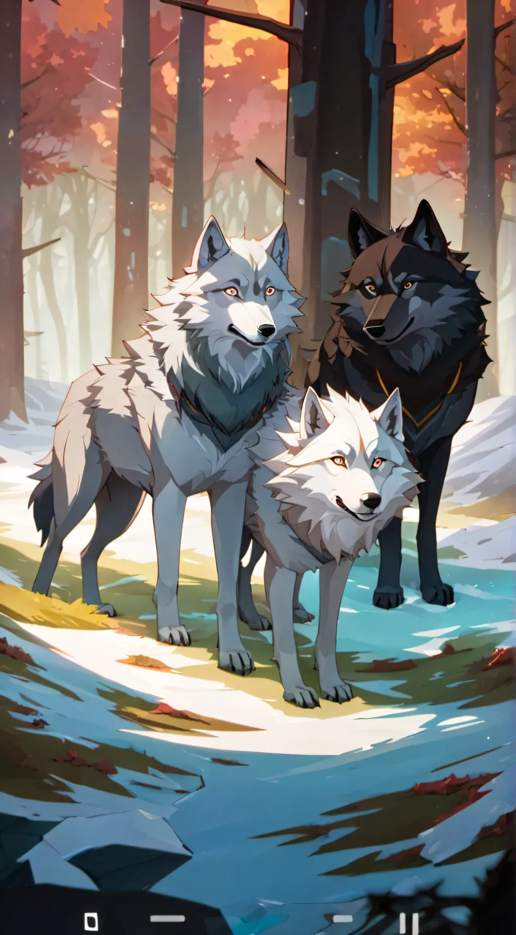 ai character: Three Wolves background
