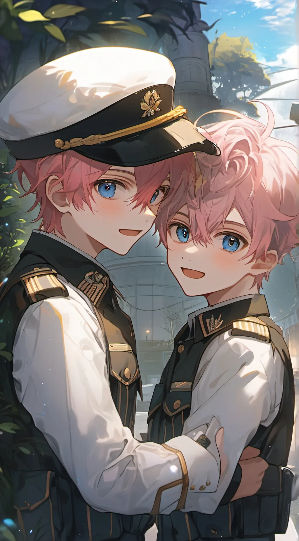 ai character: torcher and soldir background