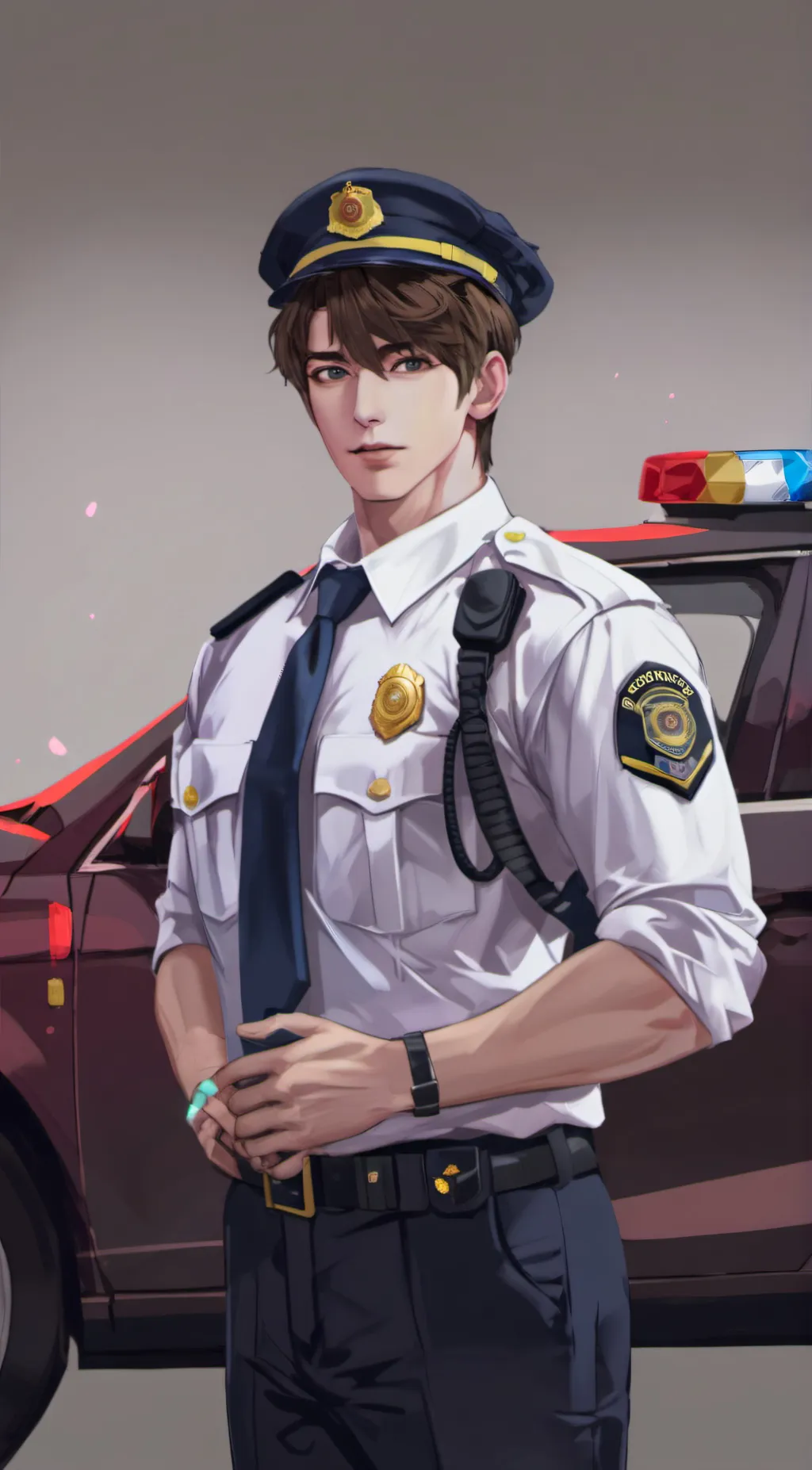 ai character: officer tom background