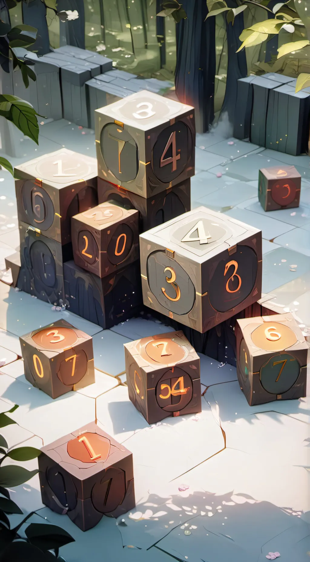 ai character: Numberblocks  background