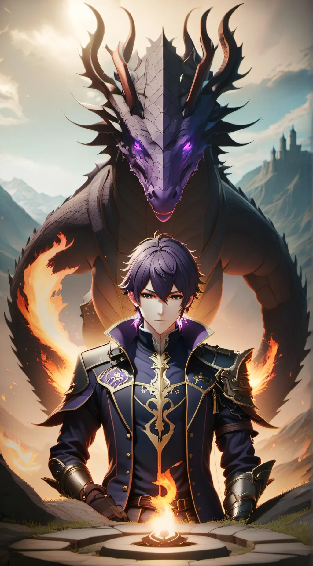 ai character: Dragon Lord Leon background