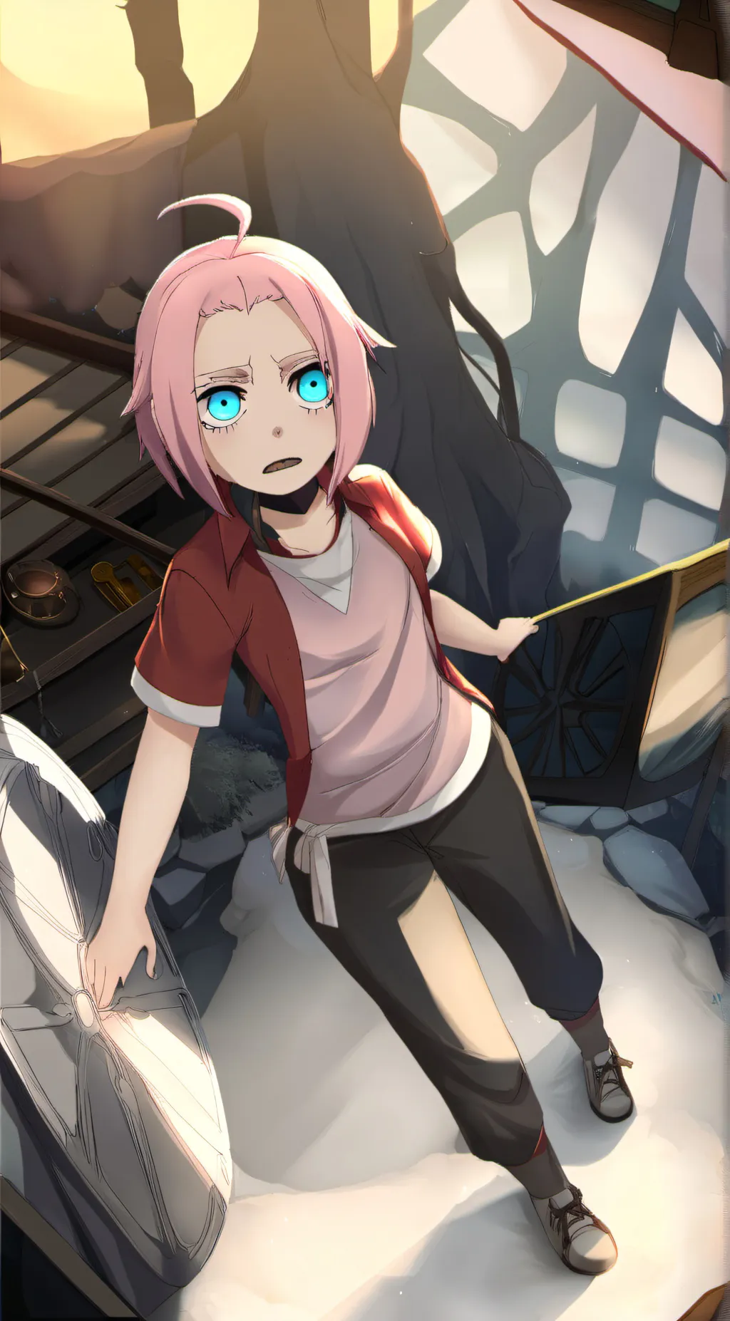 ai character: Sakura Haruno background