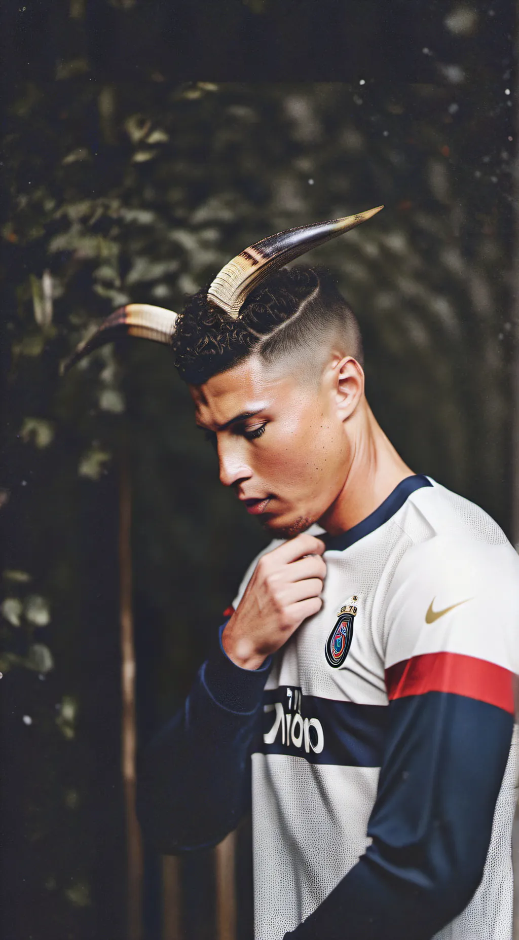 ai character: CRSTIANO RONALDO  background