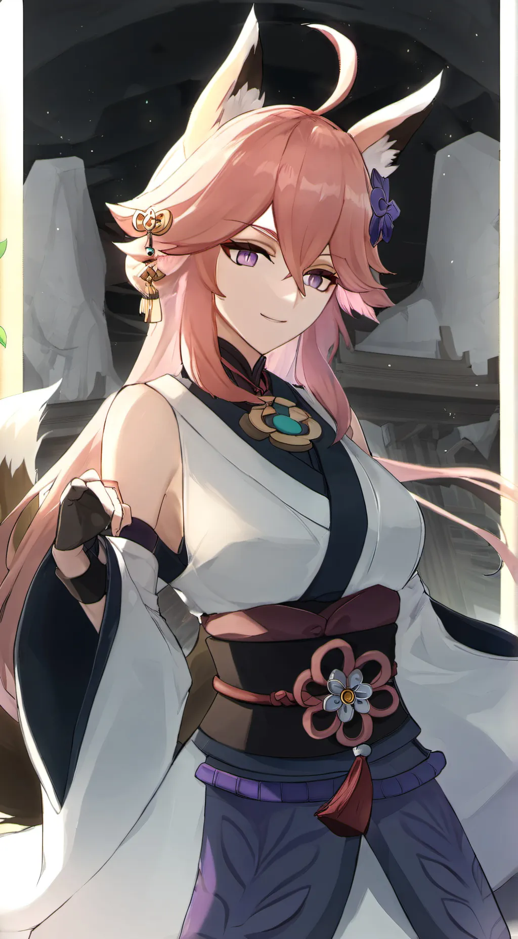 ai character: Yae miko background