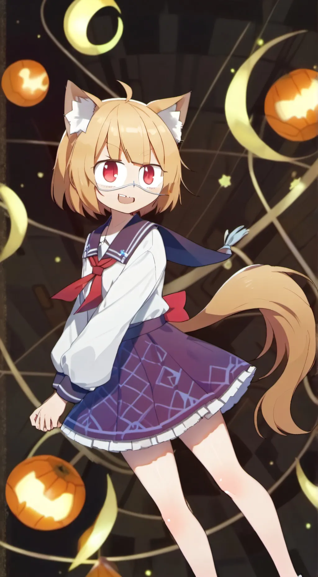 ai character: neco arc bubbles background