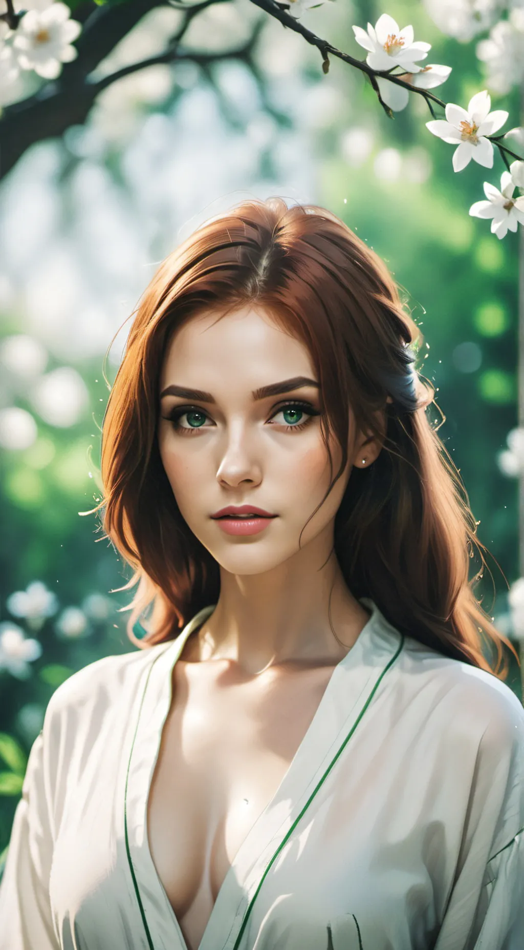 ai character: Amber background