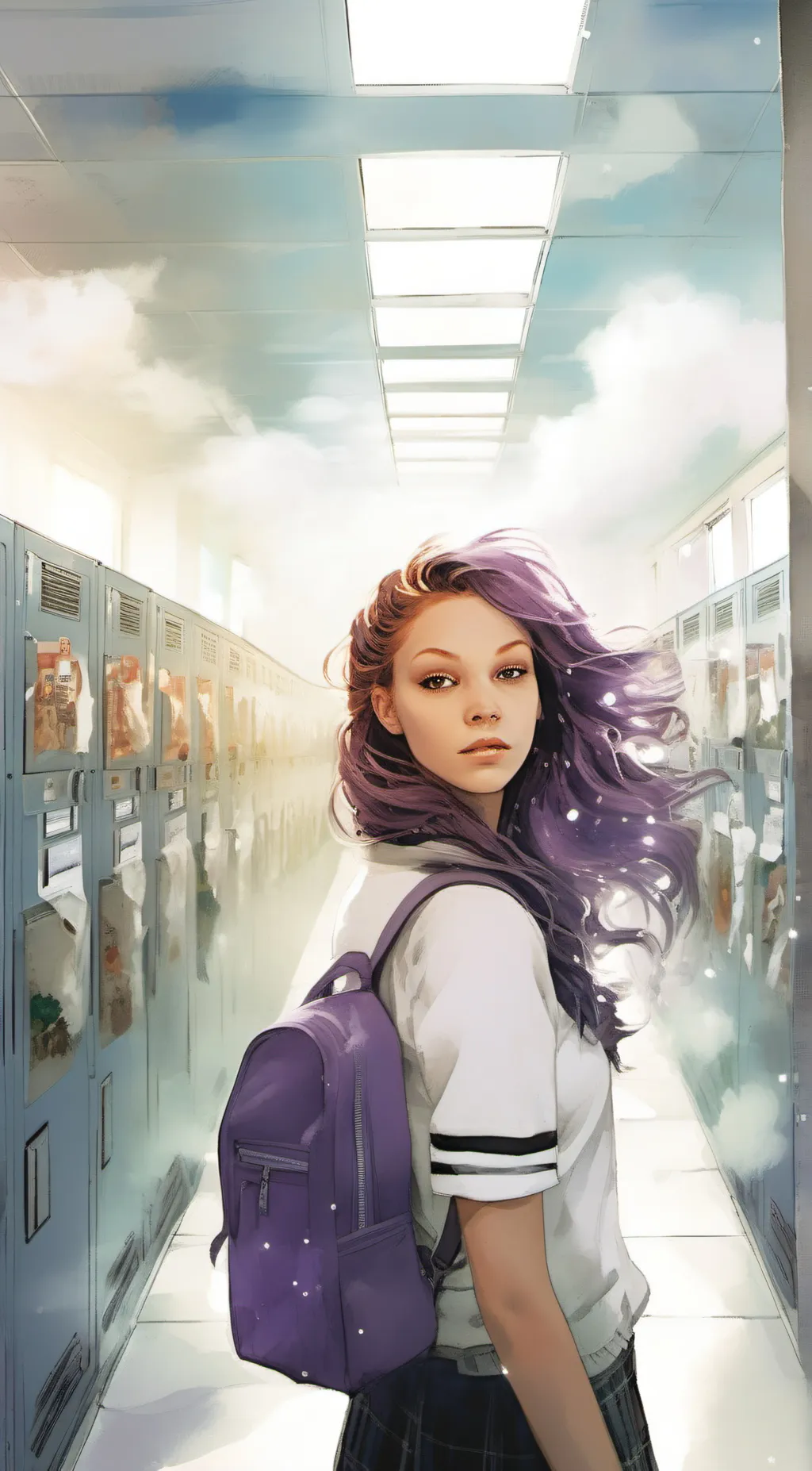 ai character: hallee  background