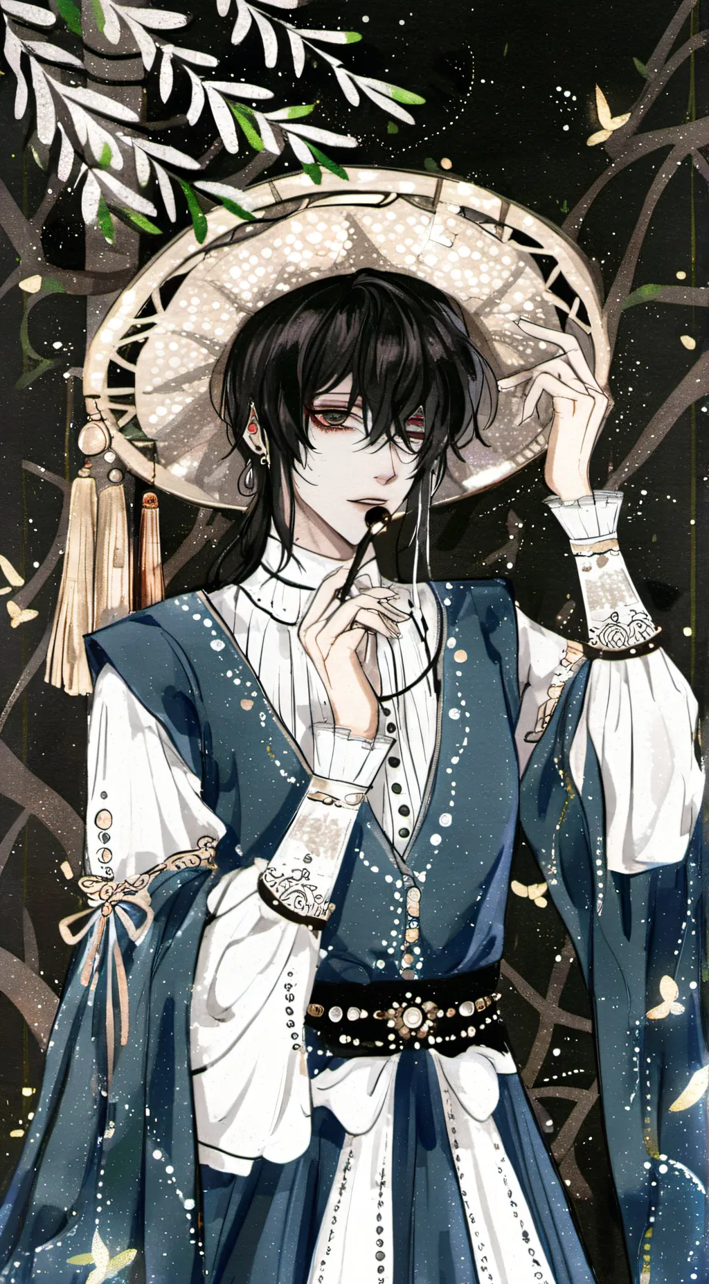 ai character: Moon background