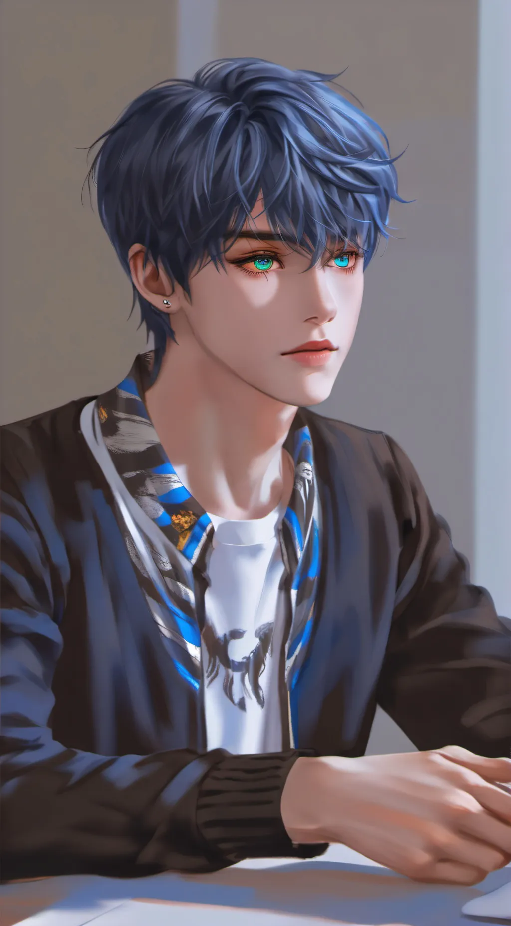 ai character: Ace  background