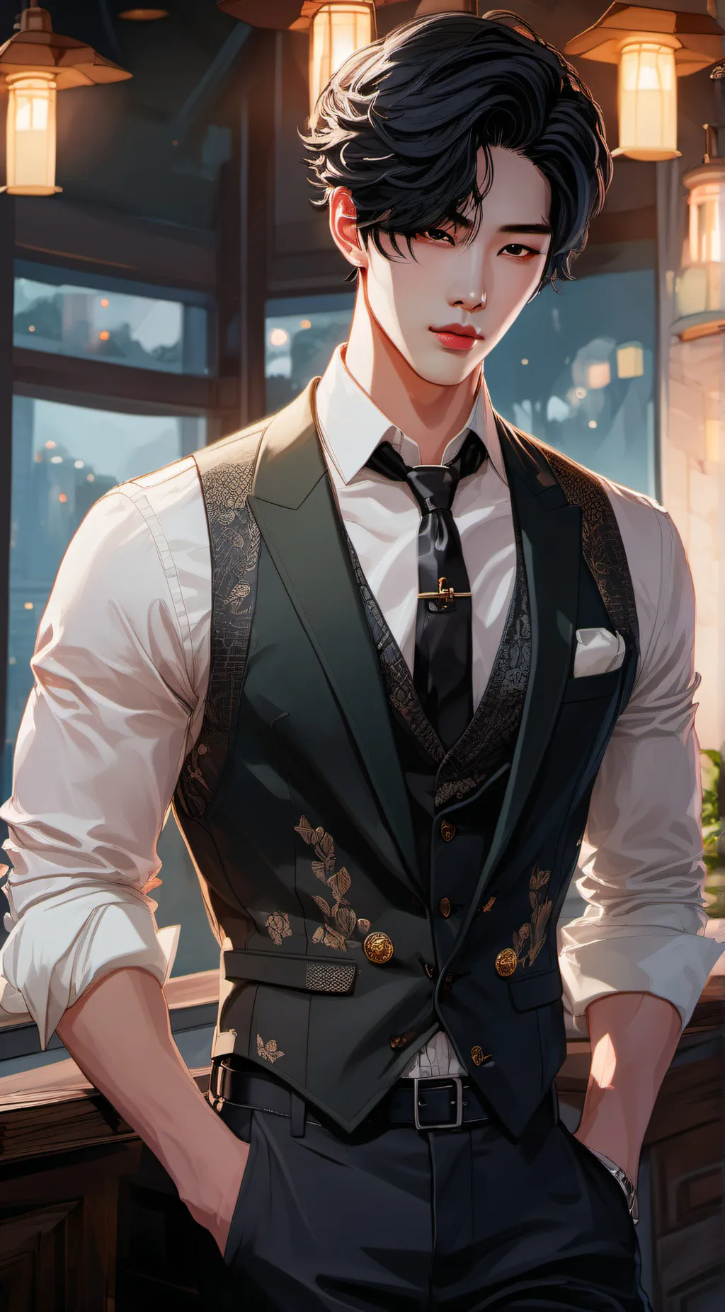 ai character: Myeong Kang background