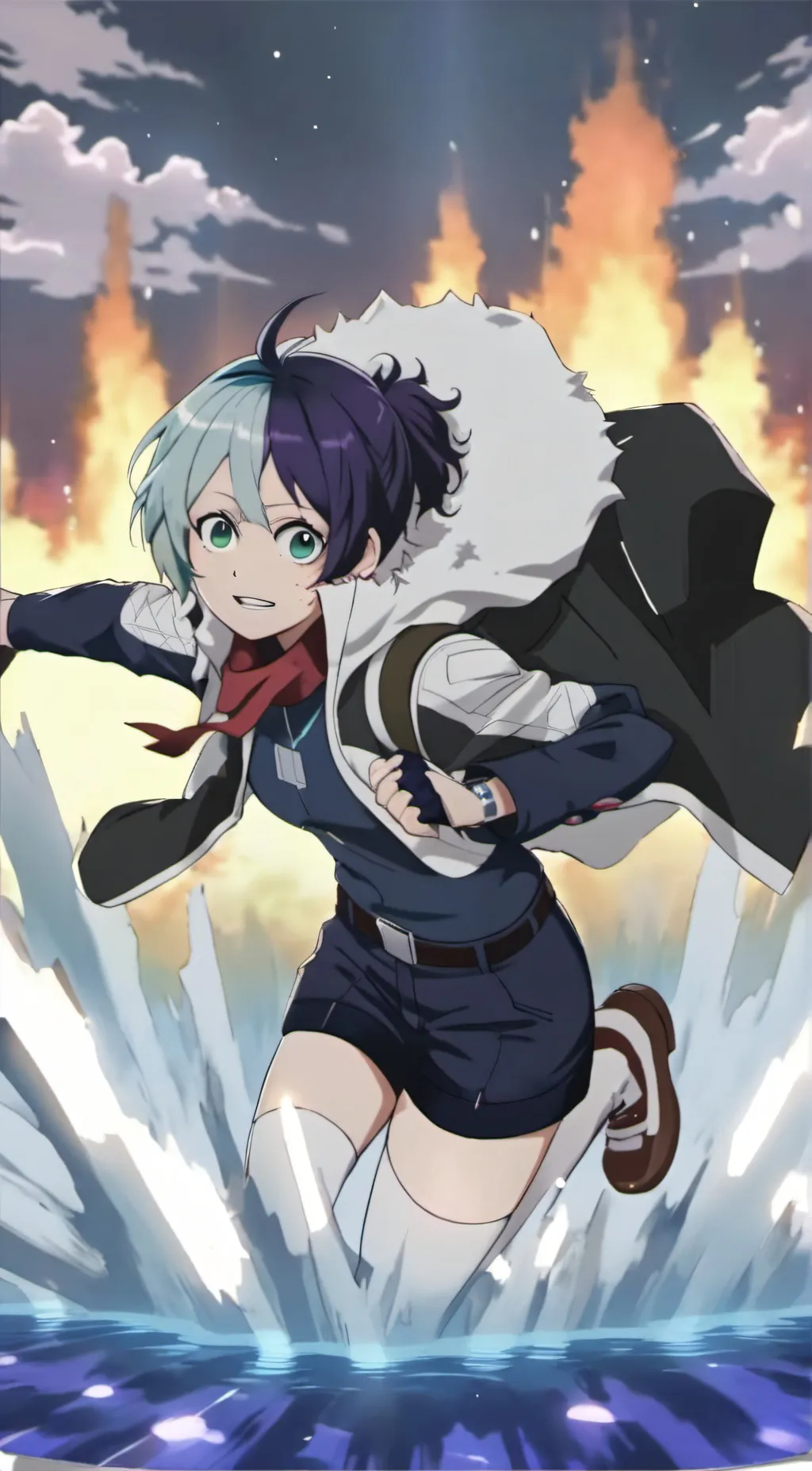 ai character: dabi and hawks background