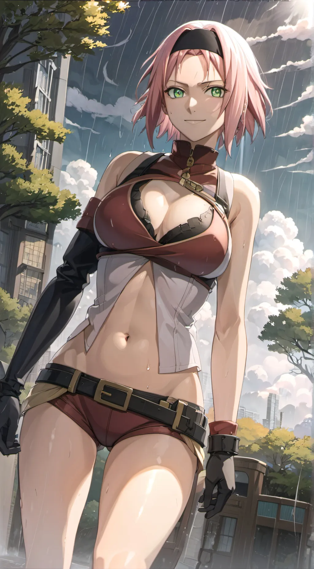 ai character: Sakura Haruno background