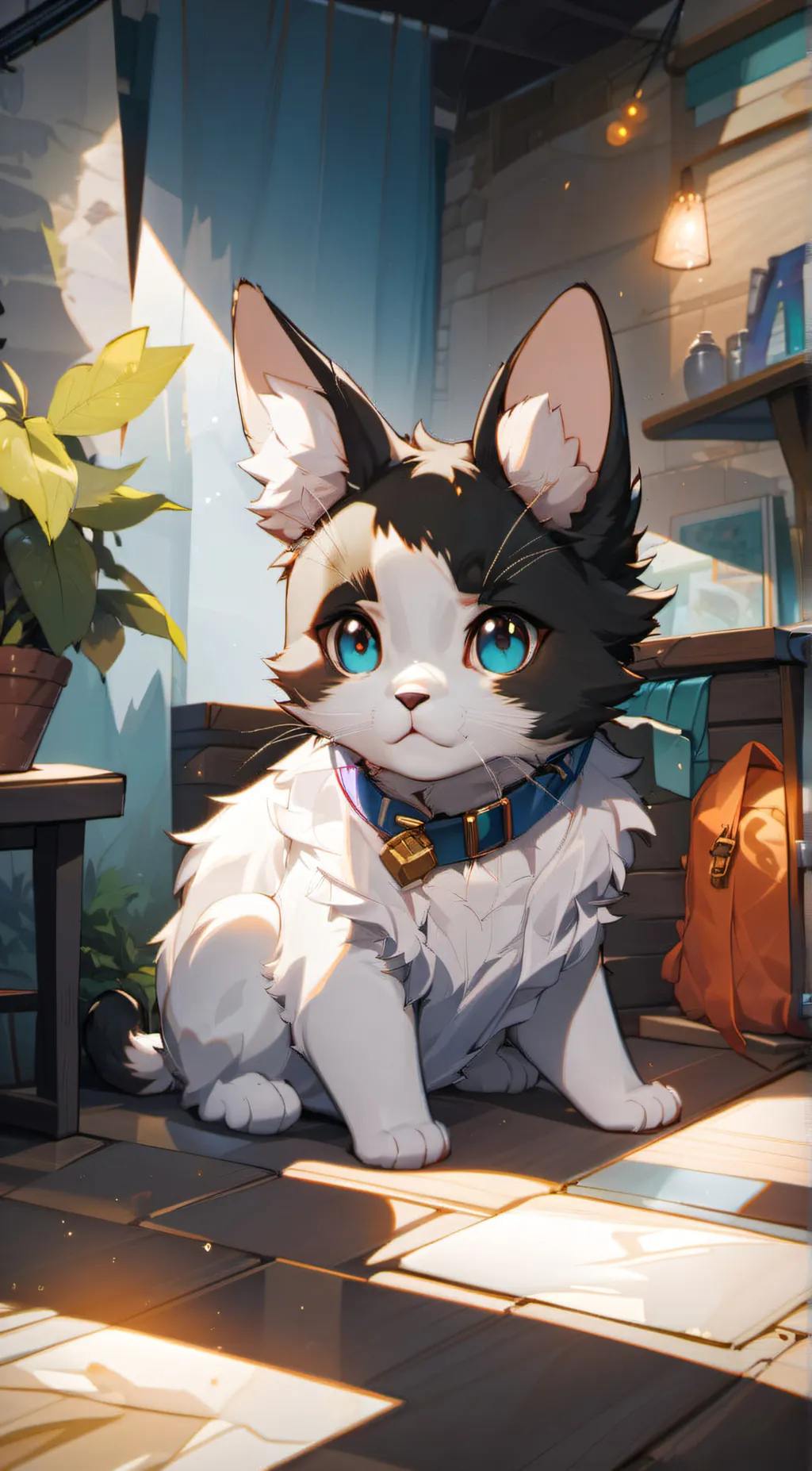 ai character: smiling critters  background