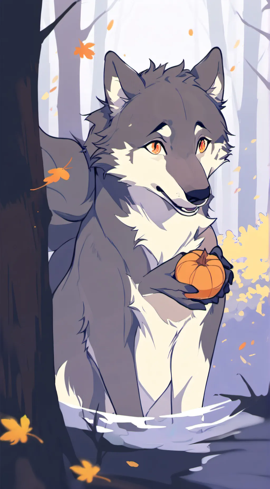 ai character: yet another wolf background