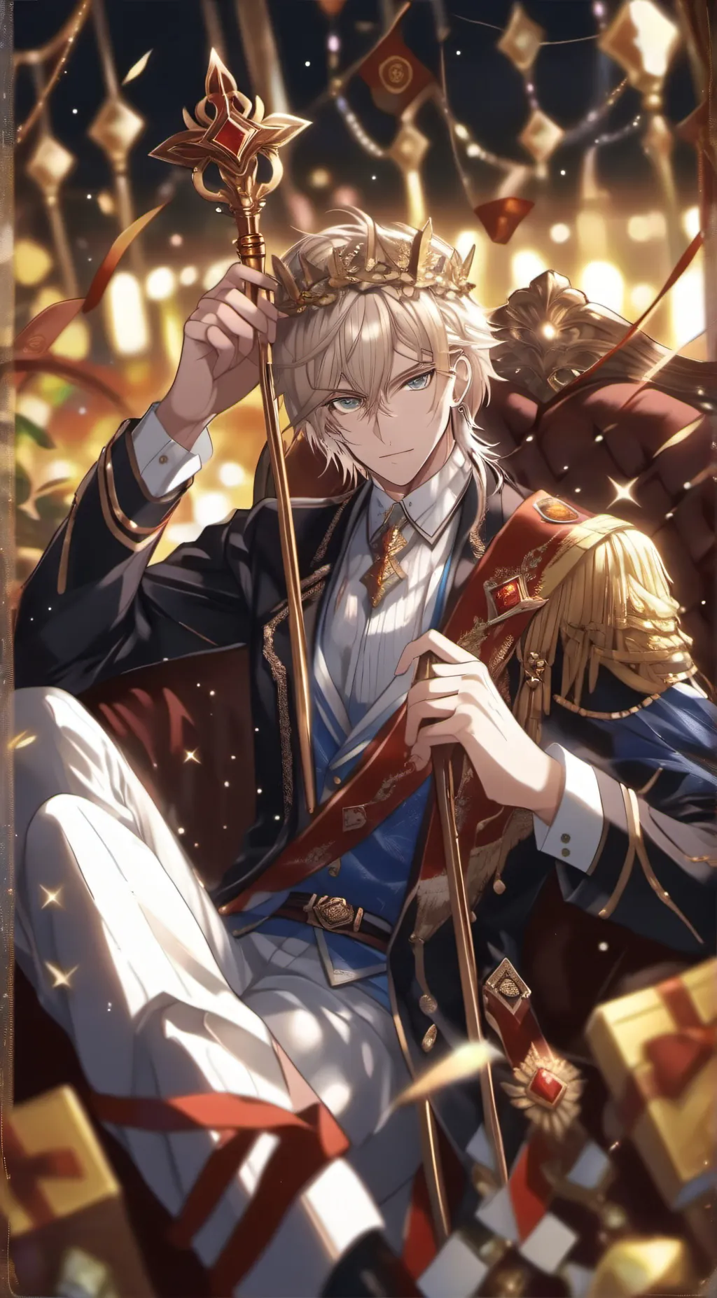 ai character: king Kenzo background