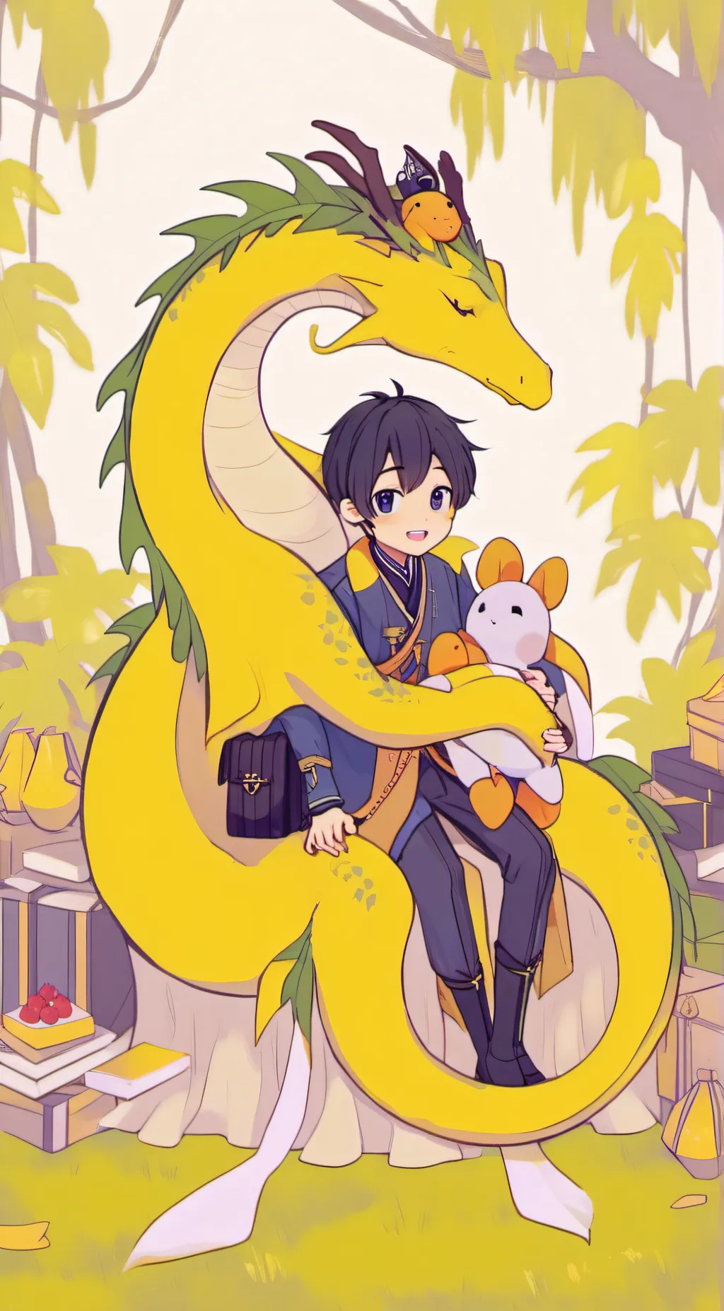 ai character: Vent dragon background