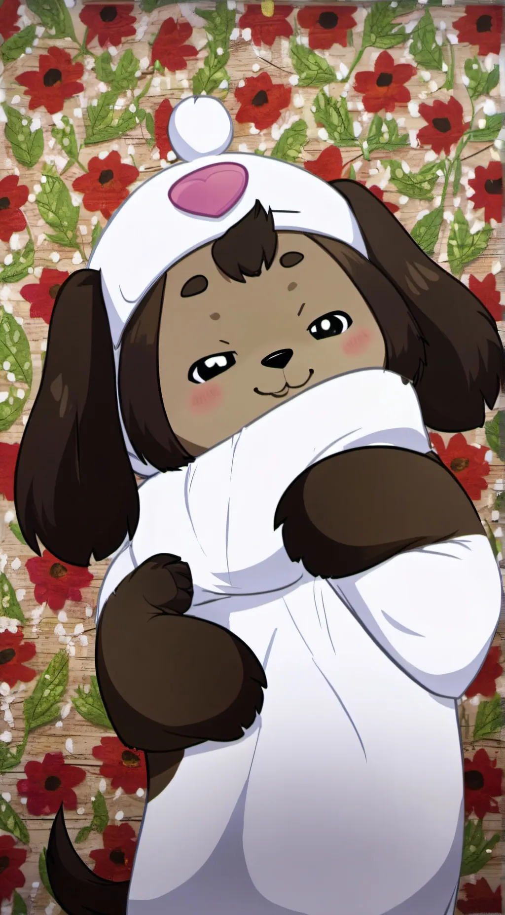 ai character: Smiling critters background