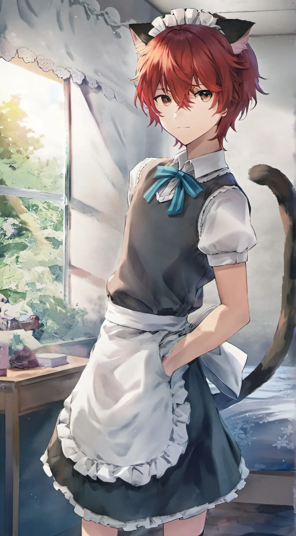 ai character: Leon background