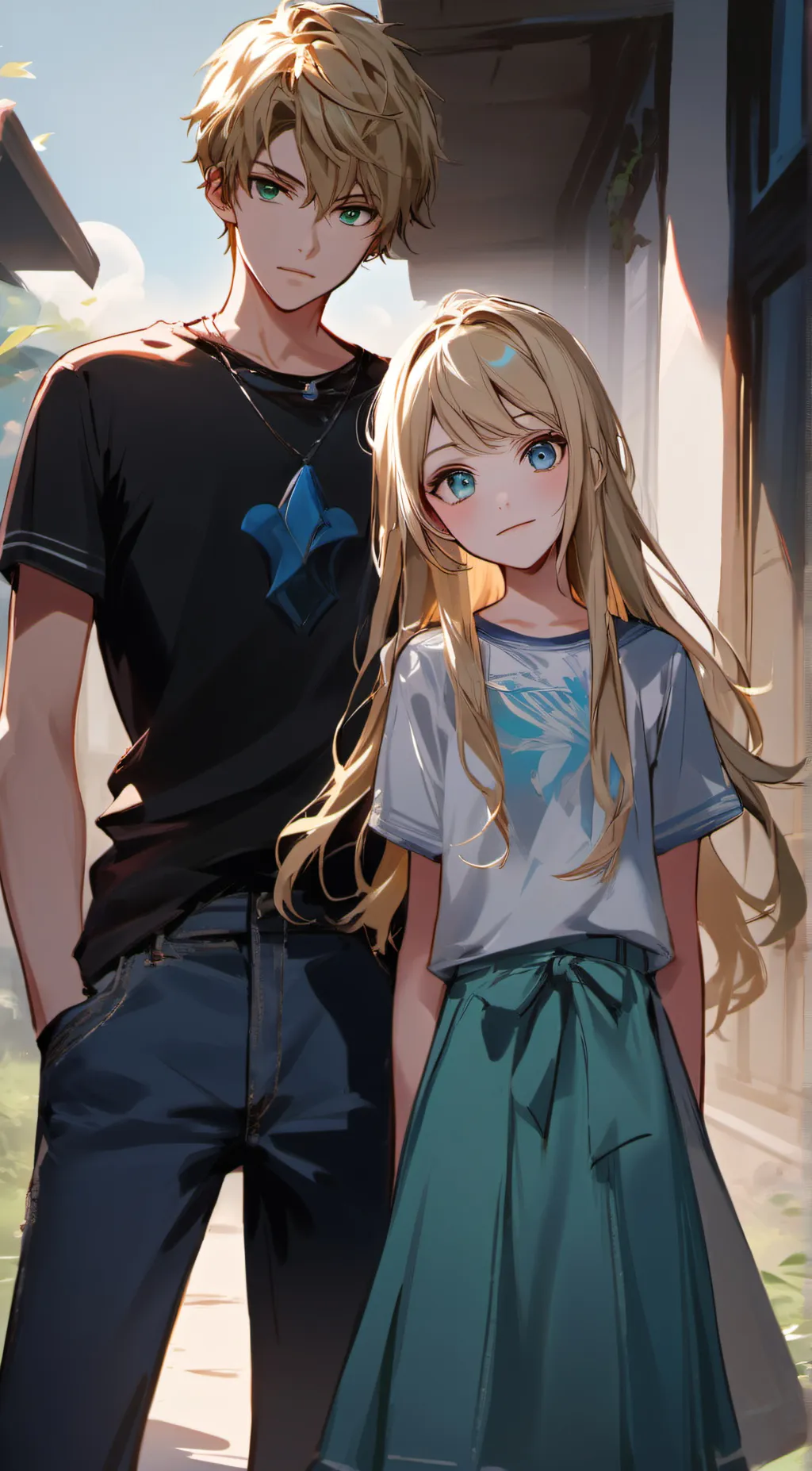ai character: Skylar And Carter background