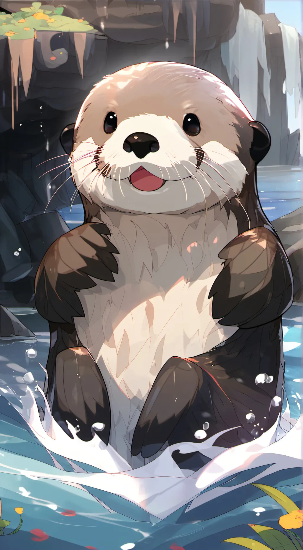 ai character: Otter background