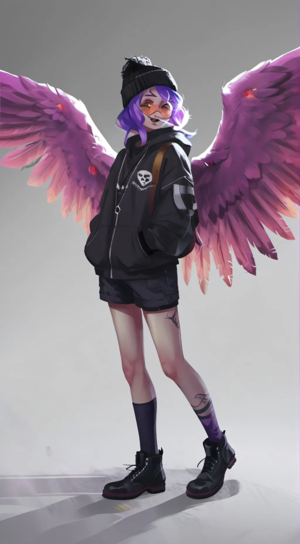 ai character: Solver Uzi background