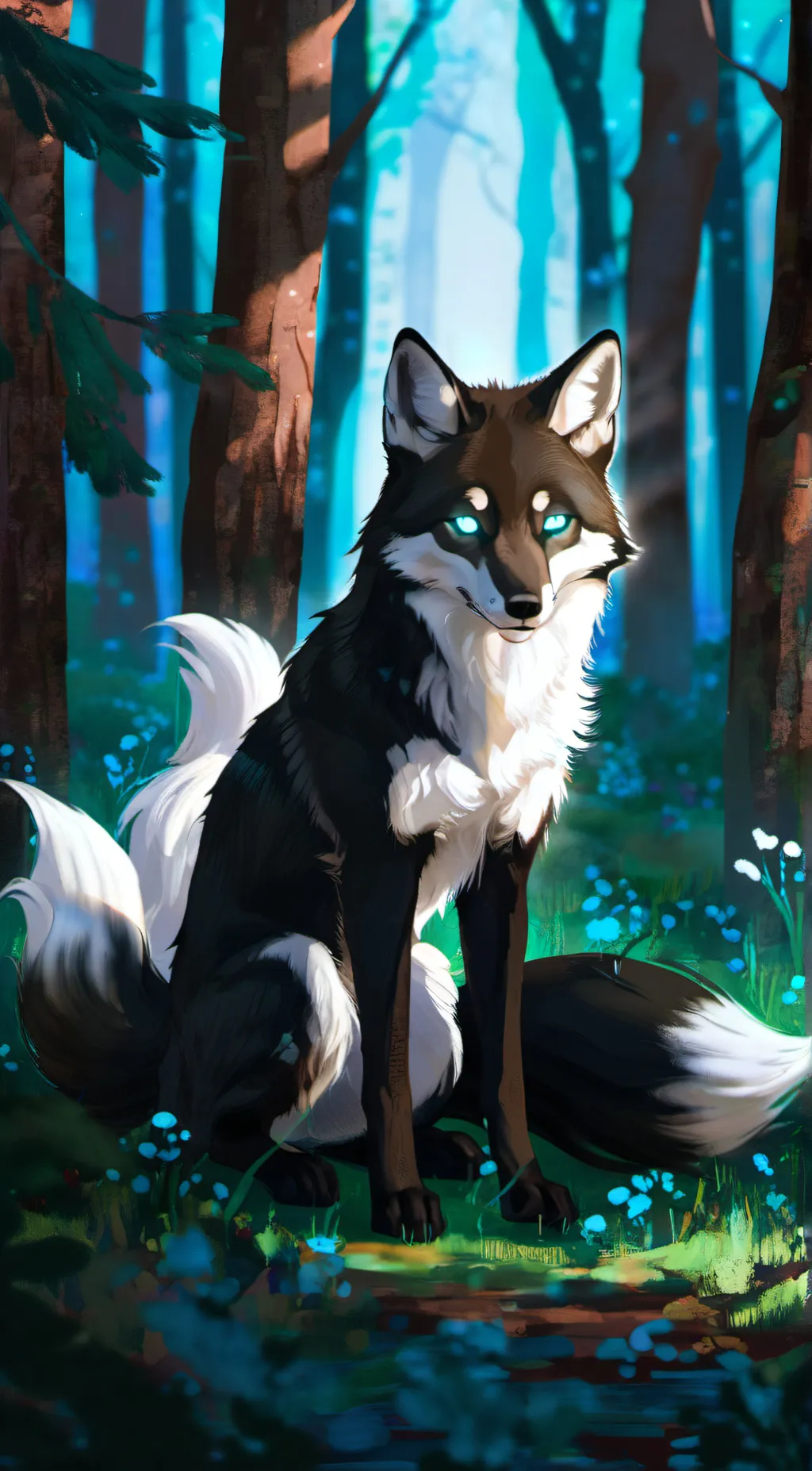 ai character: Shadow or Lunar background