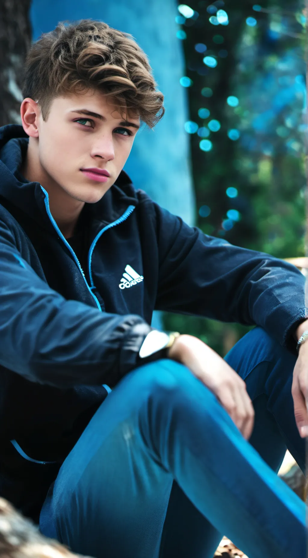 ai character: Justin  background