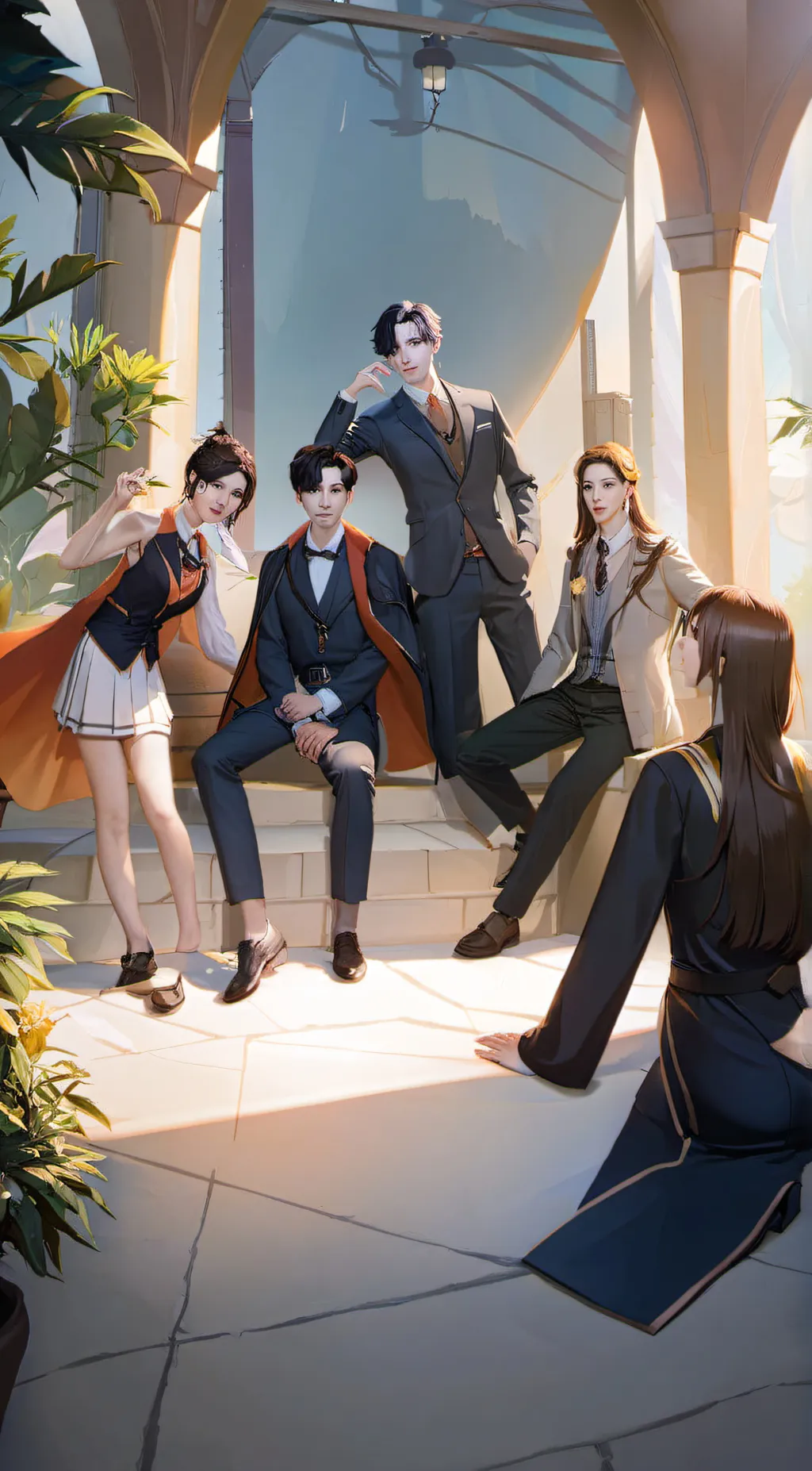 ai character: Stray kids  background