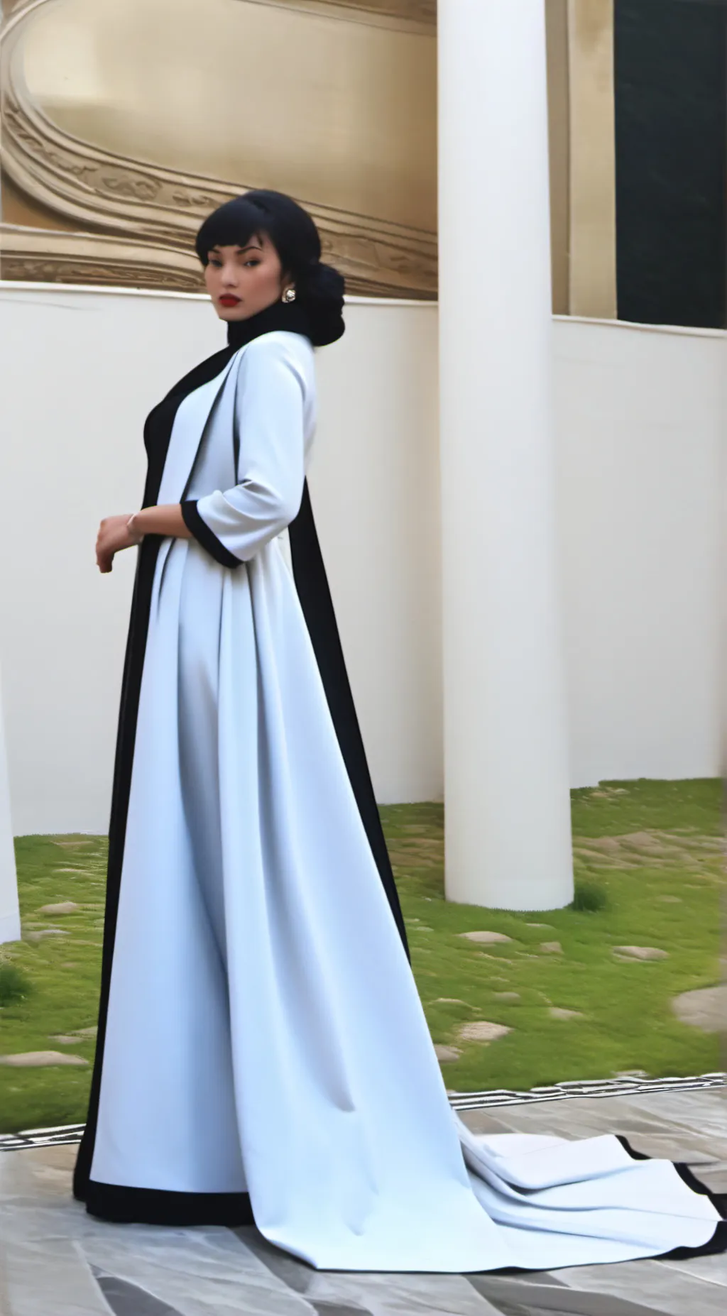 ai character: sweet pea ghost background