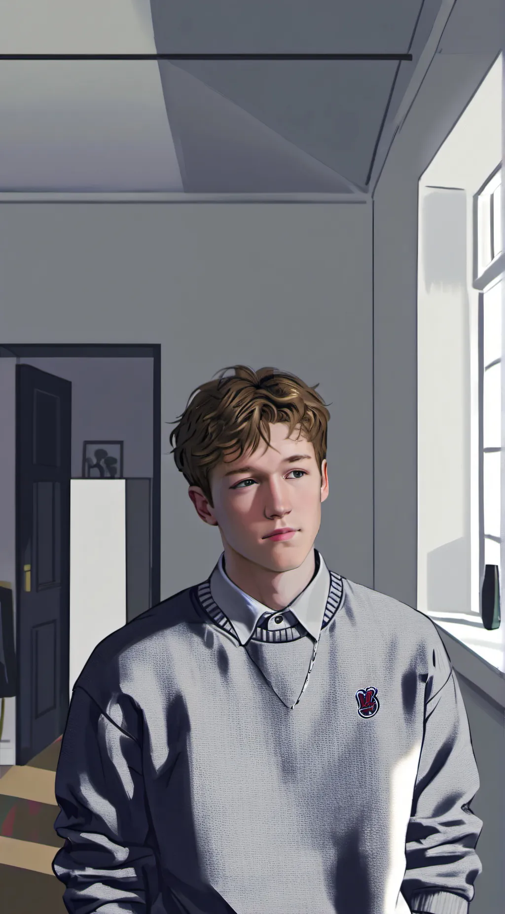 ai character: Tyler down background