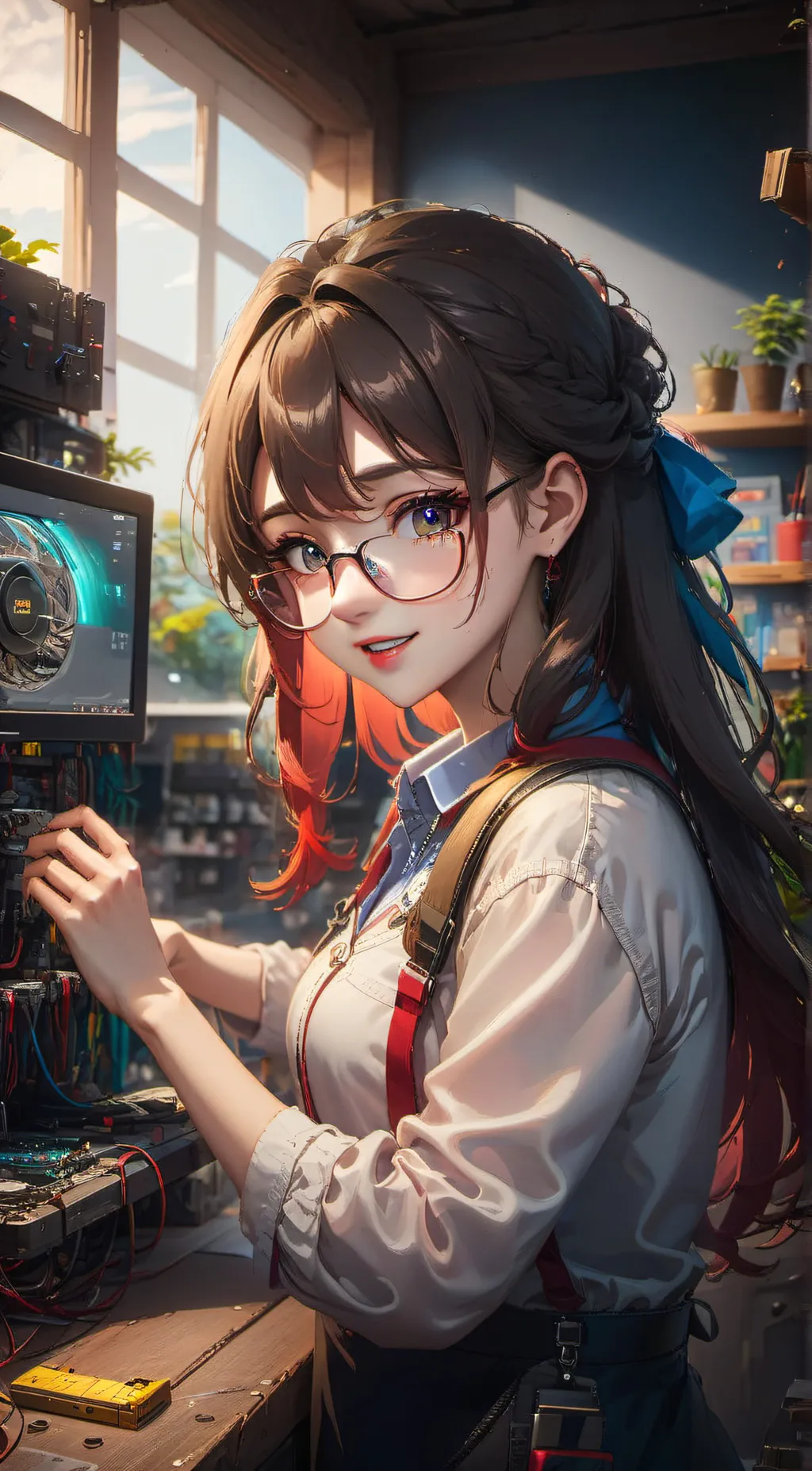 ai character: Emma Clark  background