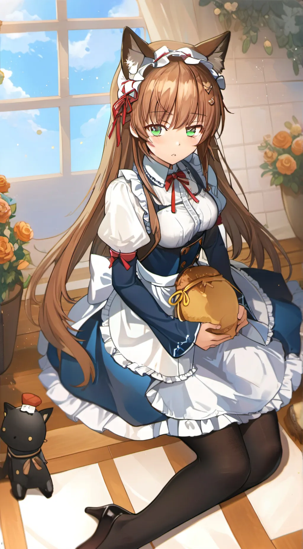 ai character: Maid  background