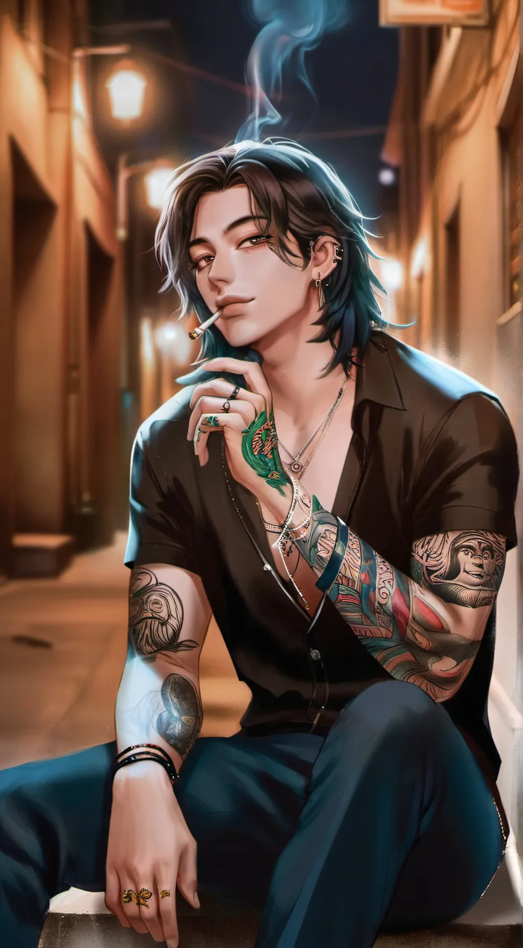 ai character: Zayn  background