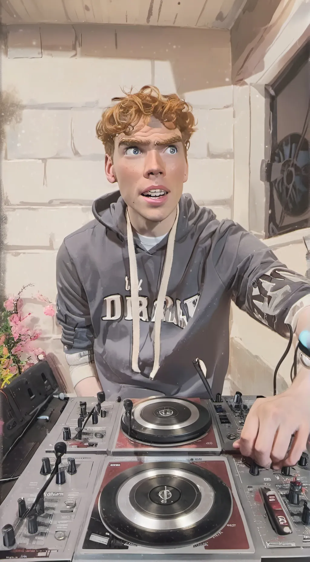 ai character: Dj cook background