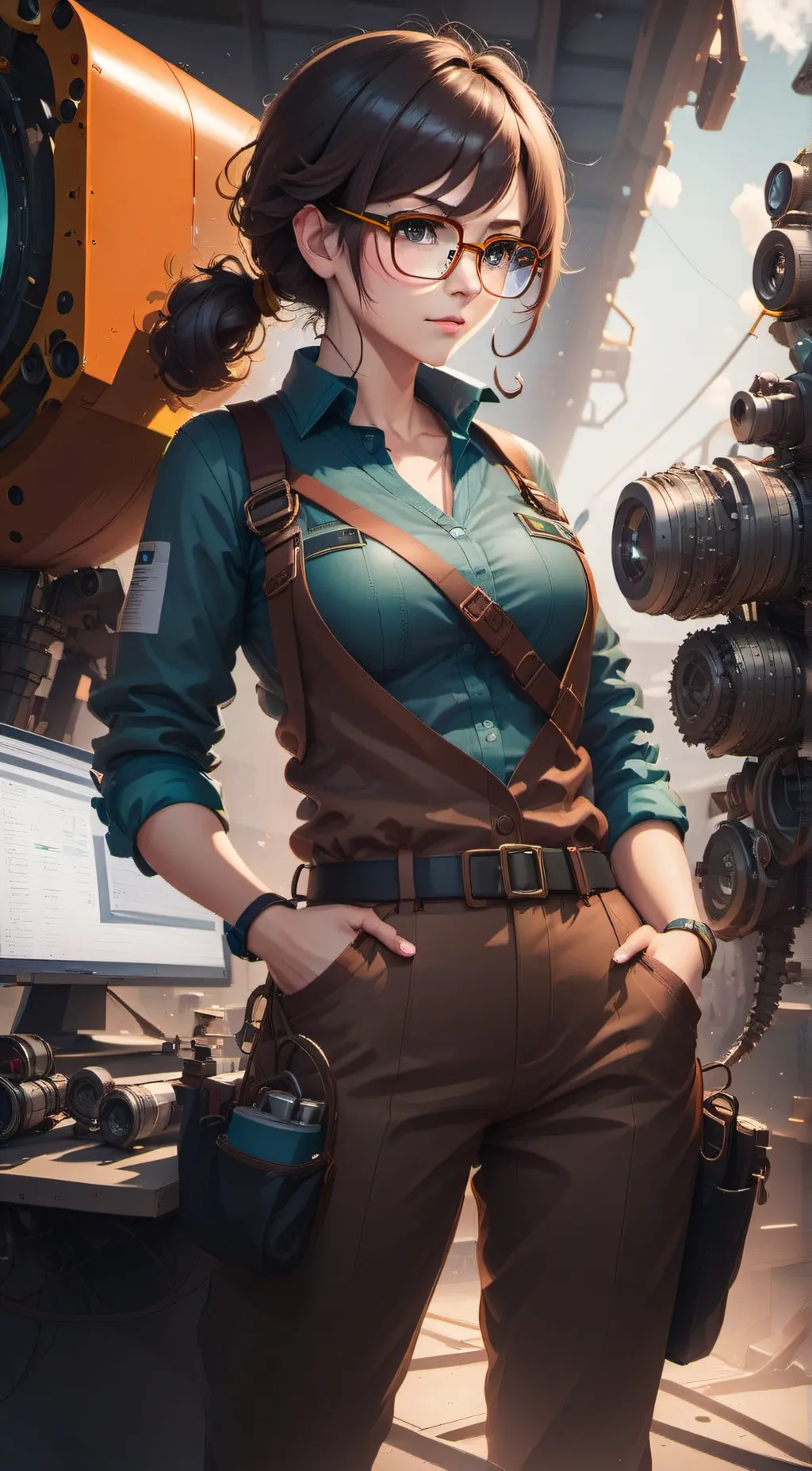 ai character: Maya Mitchell  background