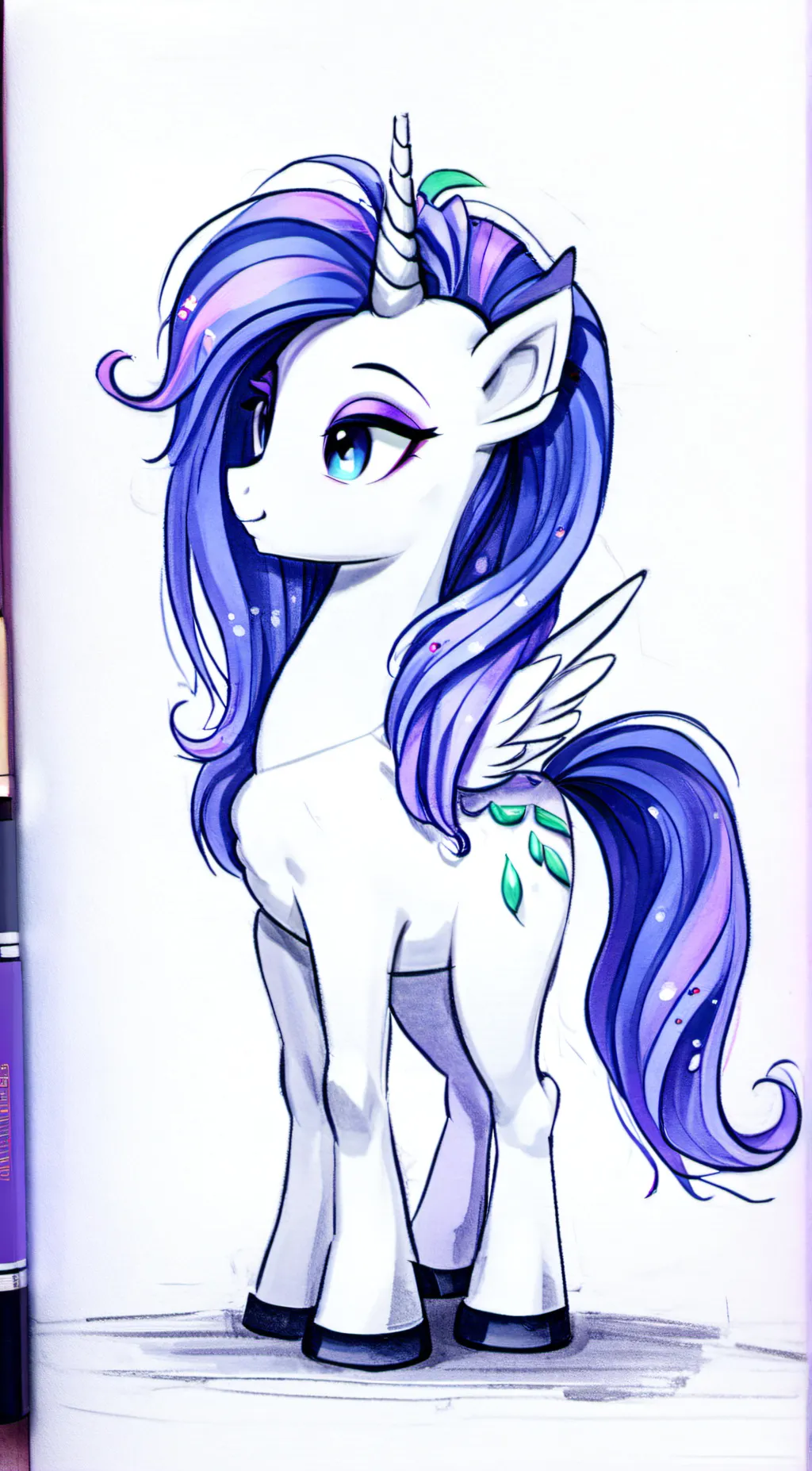 ai character: Rarity (MLP)  background