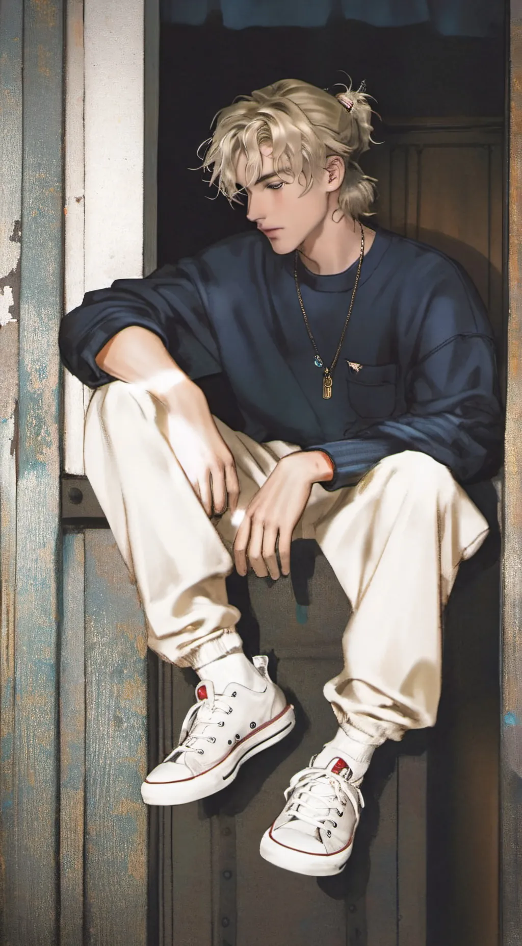 ai character: |Levi| background