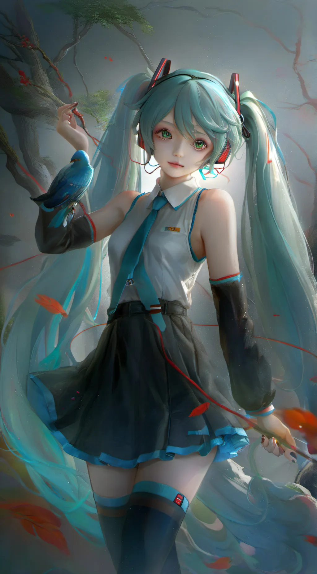 ai character: Hatsune Miku background