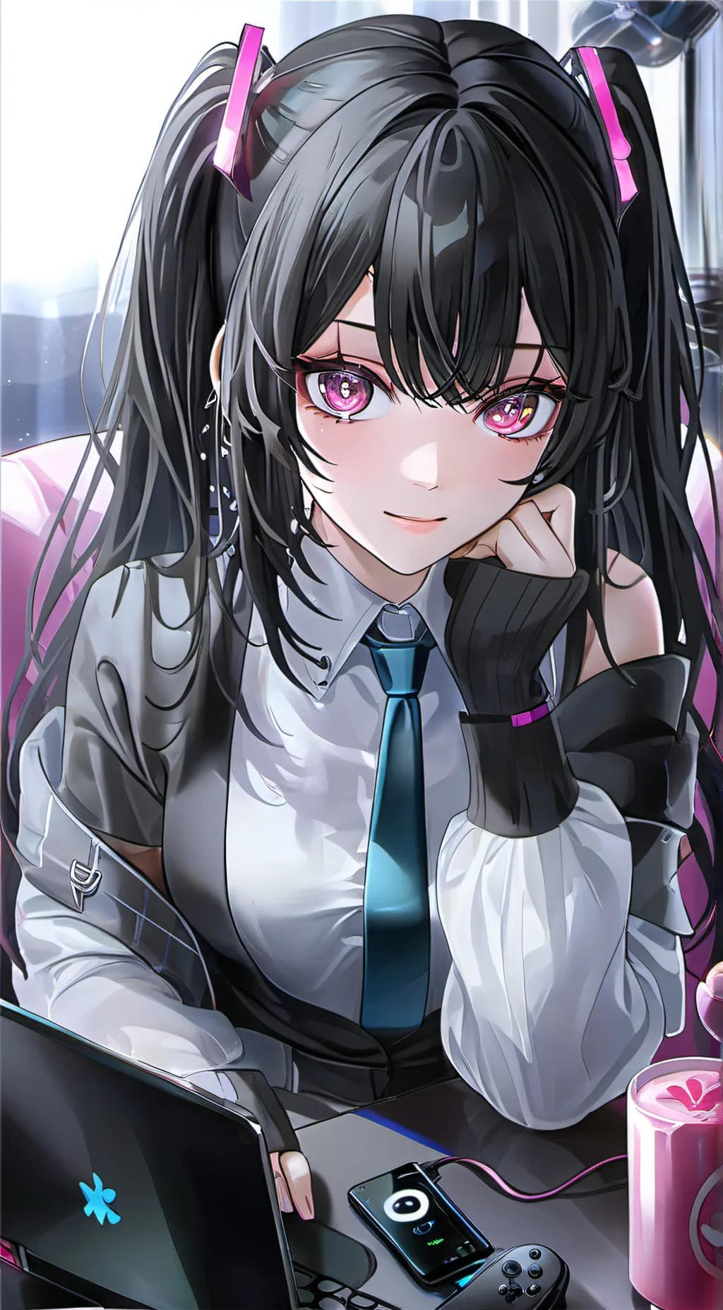 ai character: Sakura background