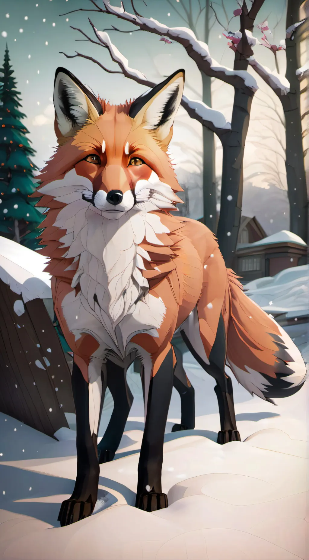 ai character: Fox background