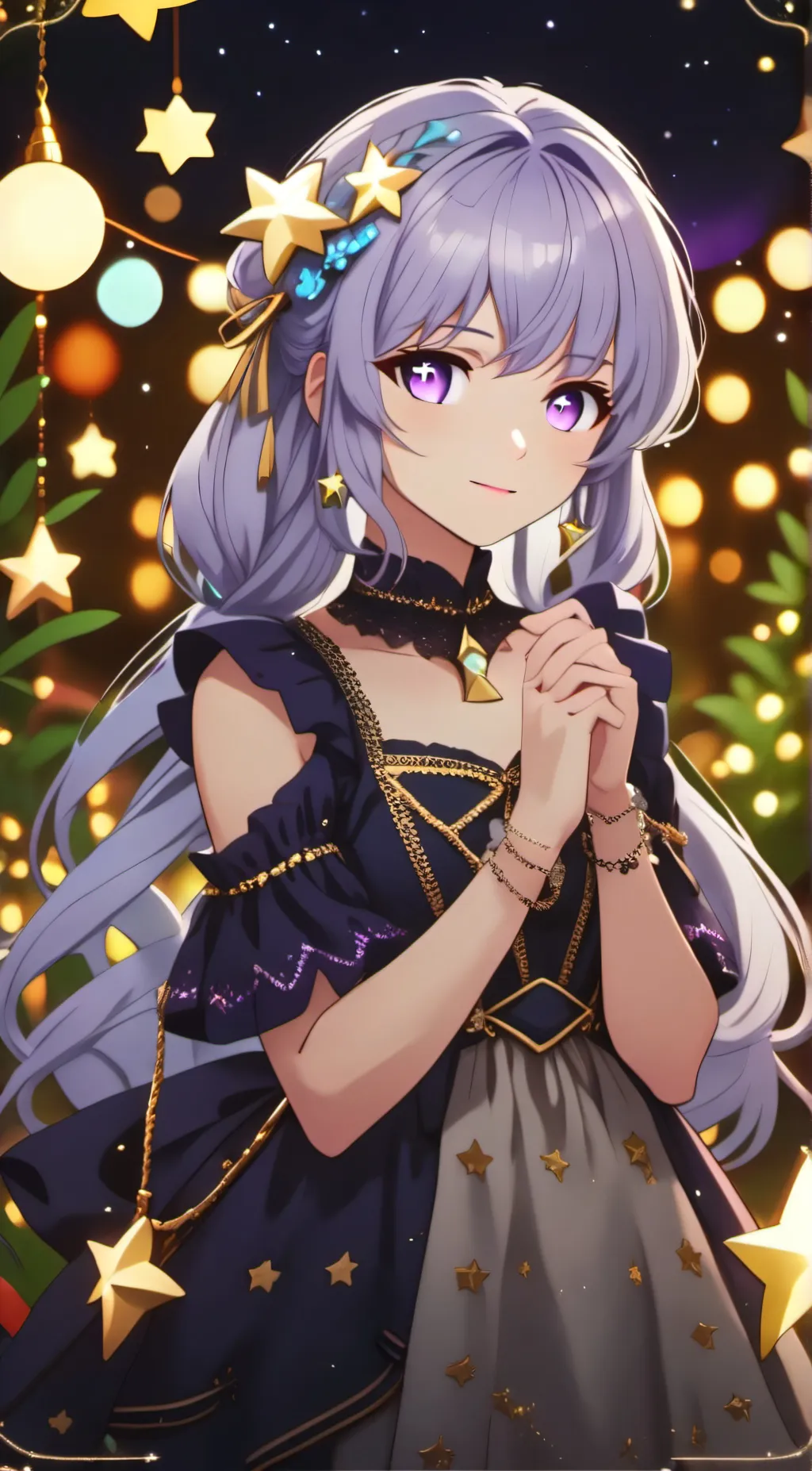 ai character: Starlight background