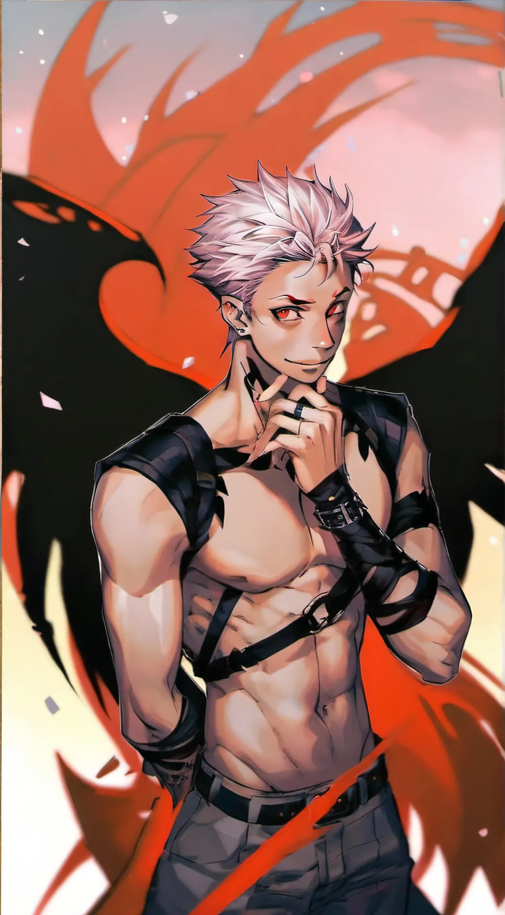 ai character: Yuji ItadoriSukuna background