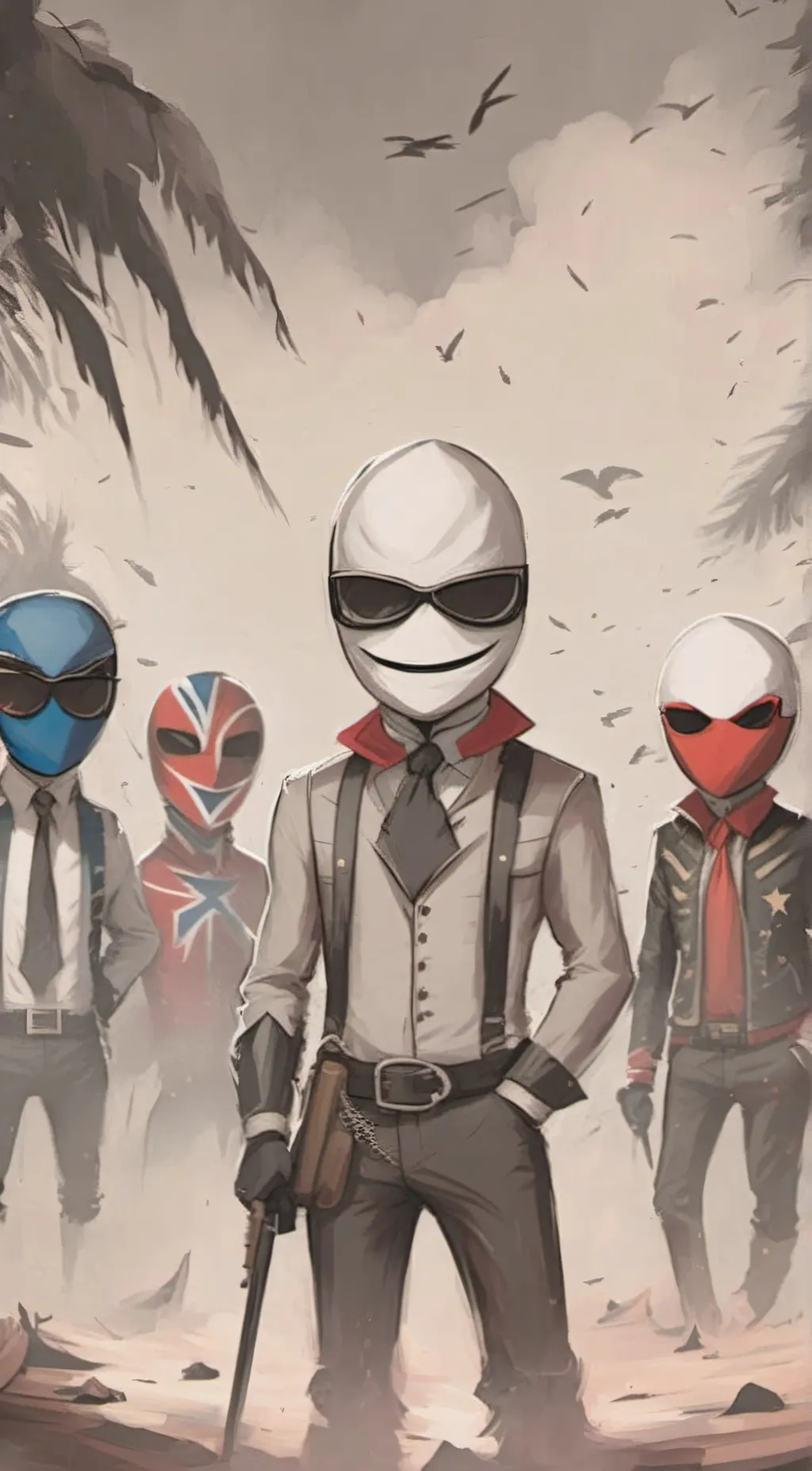 ai character: Countryhumans  background