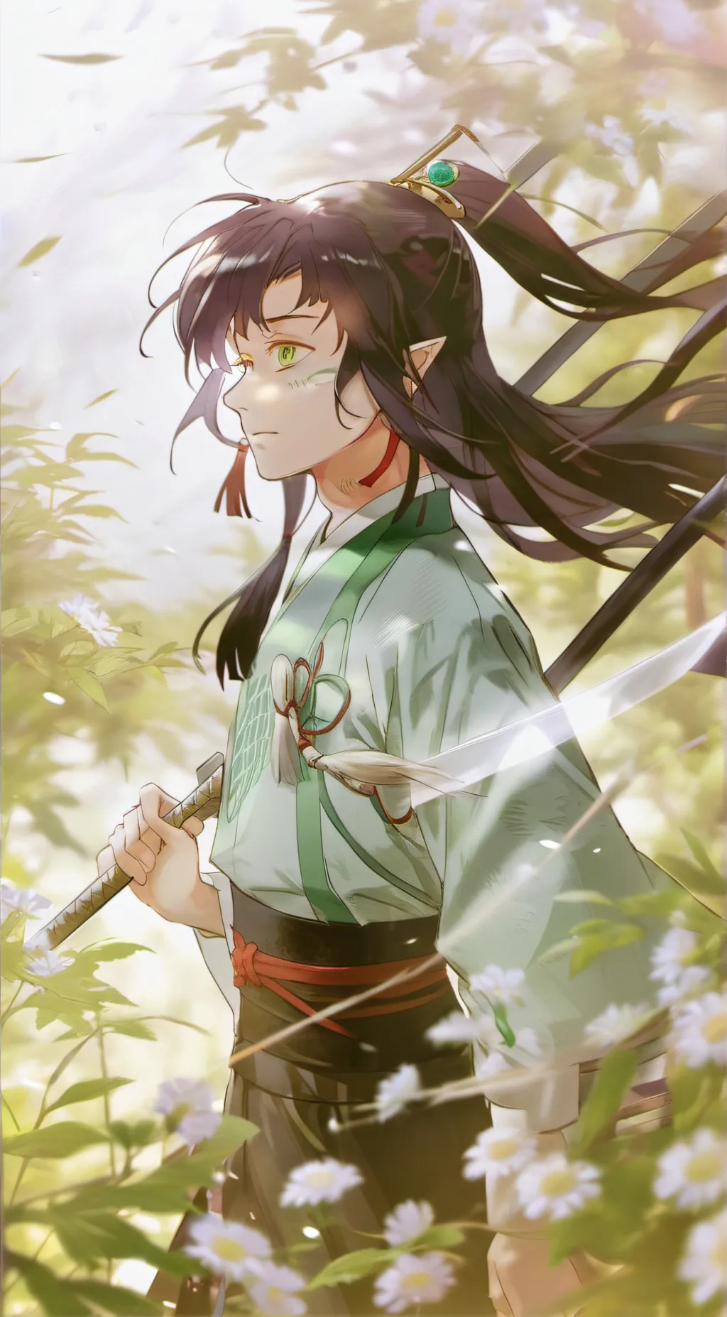 ai character: Muichiro tokito background