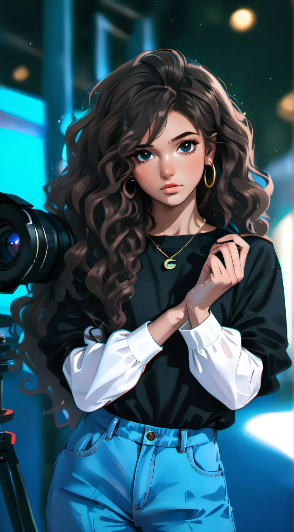 ai character: Aaliyah background