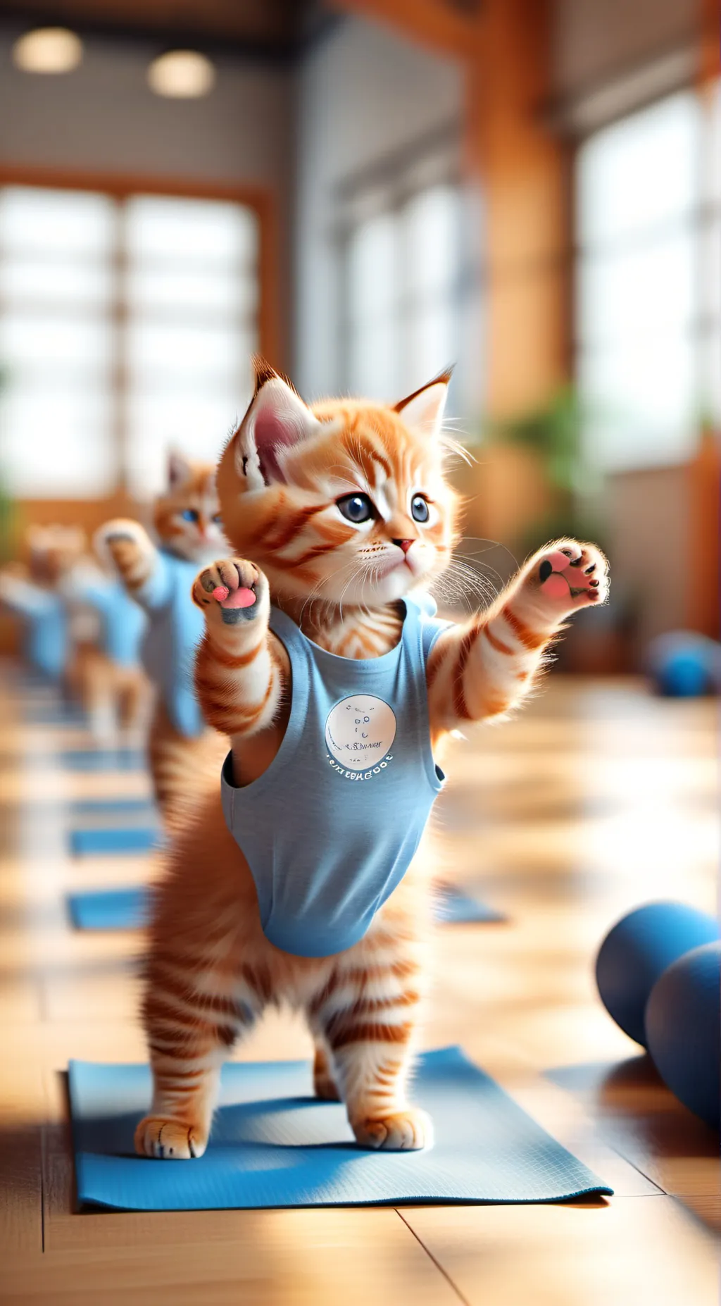ai character: Yoga Kittens background