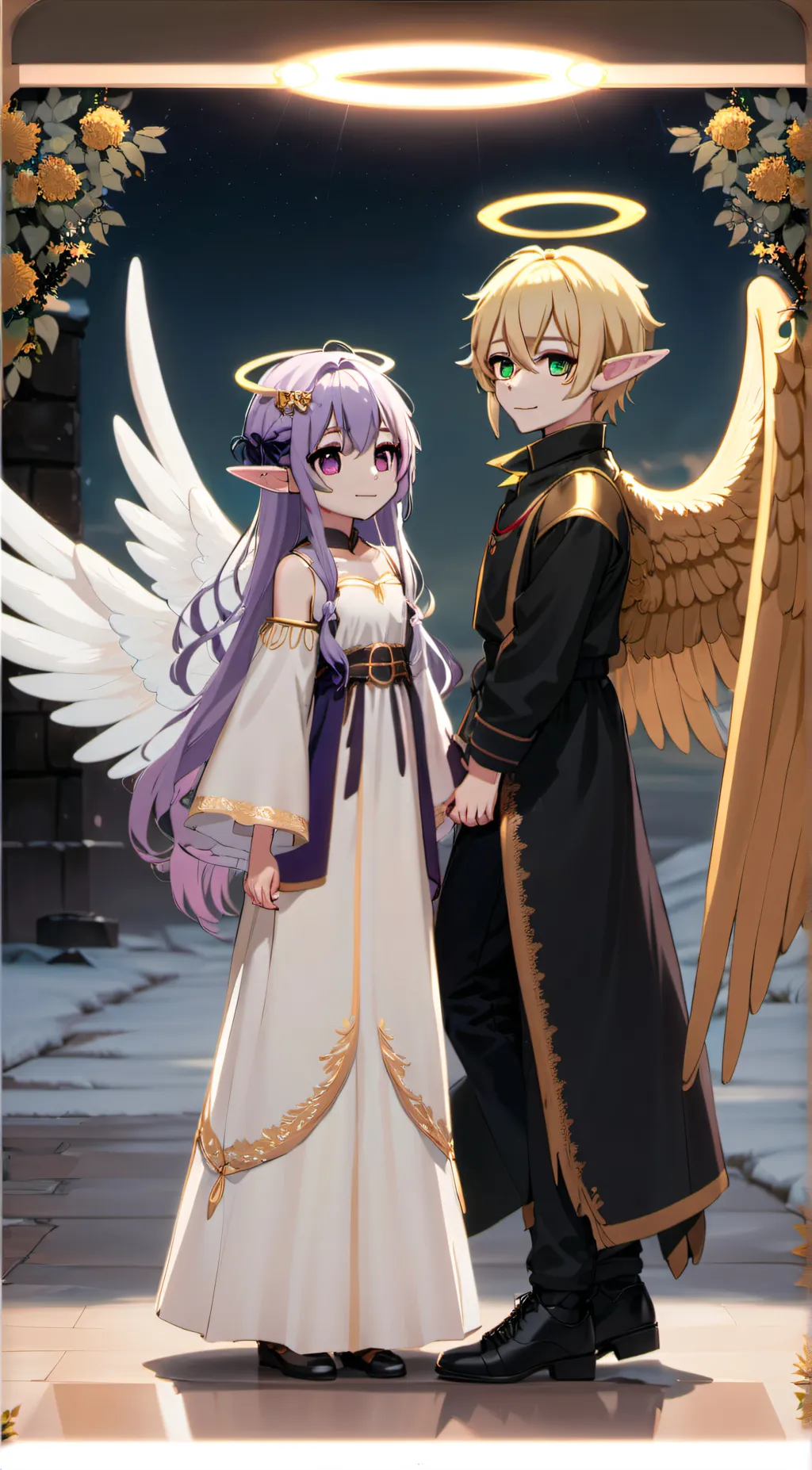 ai character: rose elf, elf  background