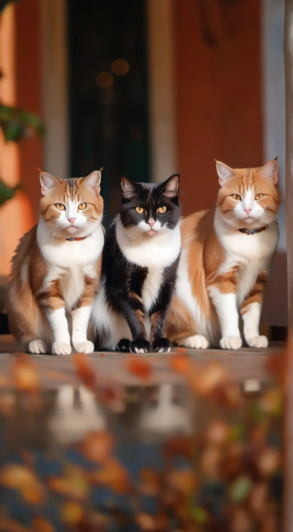 ai character: stray cats background